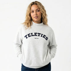 TELETIES Varsity Mockneck - Extra Large