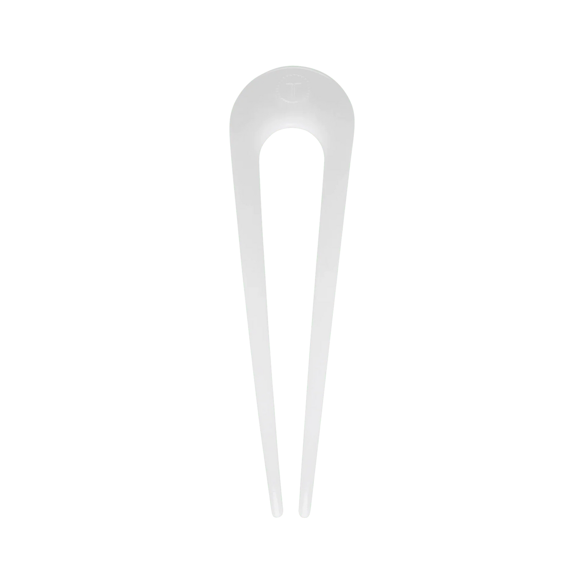 French Hair Pin Coconut White