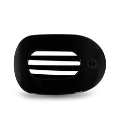 Jet Black Large Flat Round Hair Clip