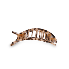 Blonde Tortoise Medium Flat Round Hair Clip
