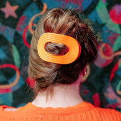 Day Rave Large Flat Round Hair Clip