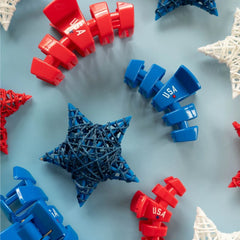 USA Classic Blue Medium Claw Clip
