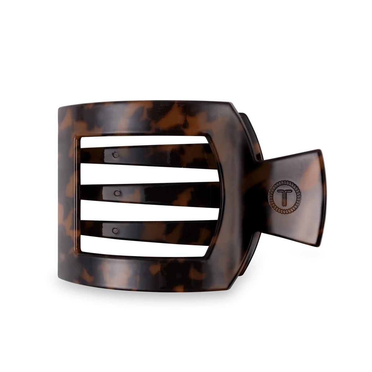 Tortoise Large Flat Square Hair Clip