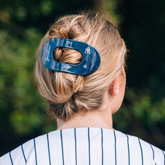 New York Yankees Large Flat Round Hair Clip