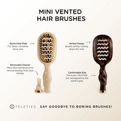 Mini Vented Hair Brush - Tan