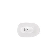 Coconut White Tiny Flat Round Clip