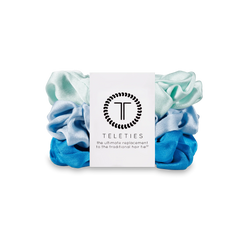 Blue My Mind Large Silk Scrunchies
