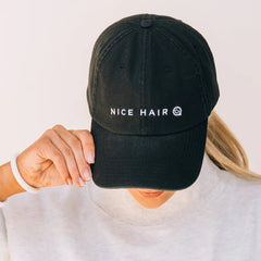 Nice Hair Ball Cap - Black