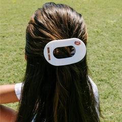 Geaux Tigers! Medium Flat Round Hair Clip