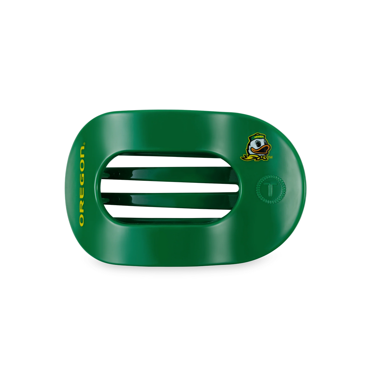 Go Ducks! Medium Flat Round Hair Clip