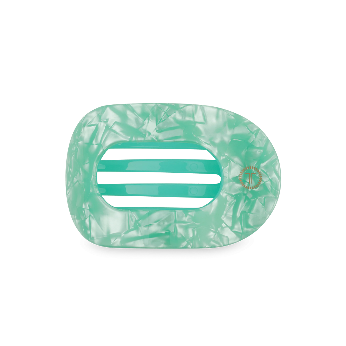 Spring Splash Medium Flat Round Hair Clip