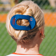 Chicago Cubs Large Flat Round Hair Clip