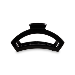 Open Jet Black Medium Claw Hair Clip