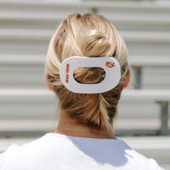 Geaux Tigers! Large Flat Round Hair Clip