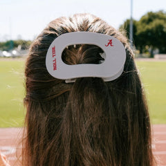 Roll Tide! Medium Flat Round Hair Clip