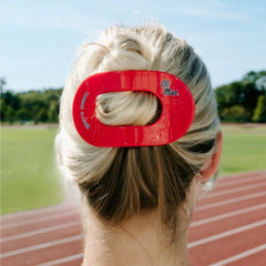 Hotty Toddy! Large Flat Round Hair Clip
