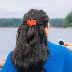 Red Shooting Star Tiny Flat Hair Clip