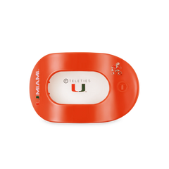 Go Canes! Medium Flat Round Hair Clip