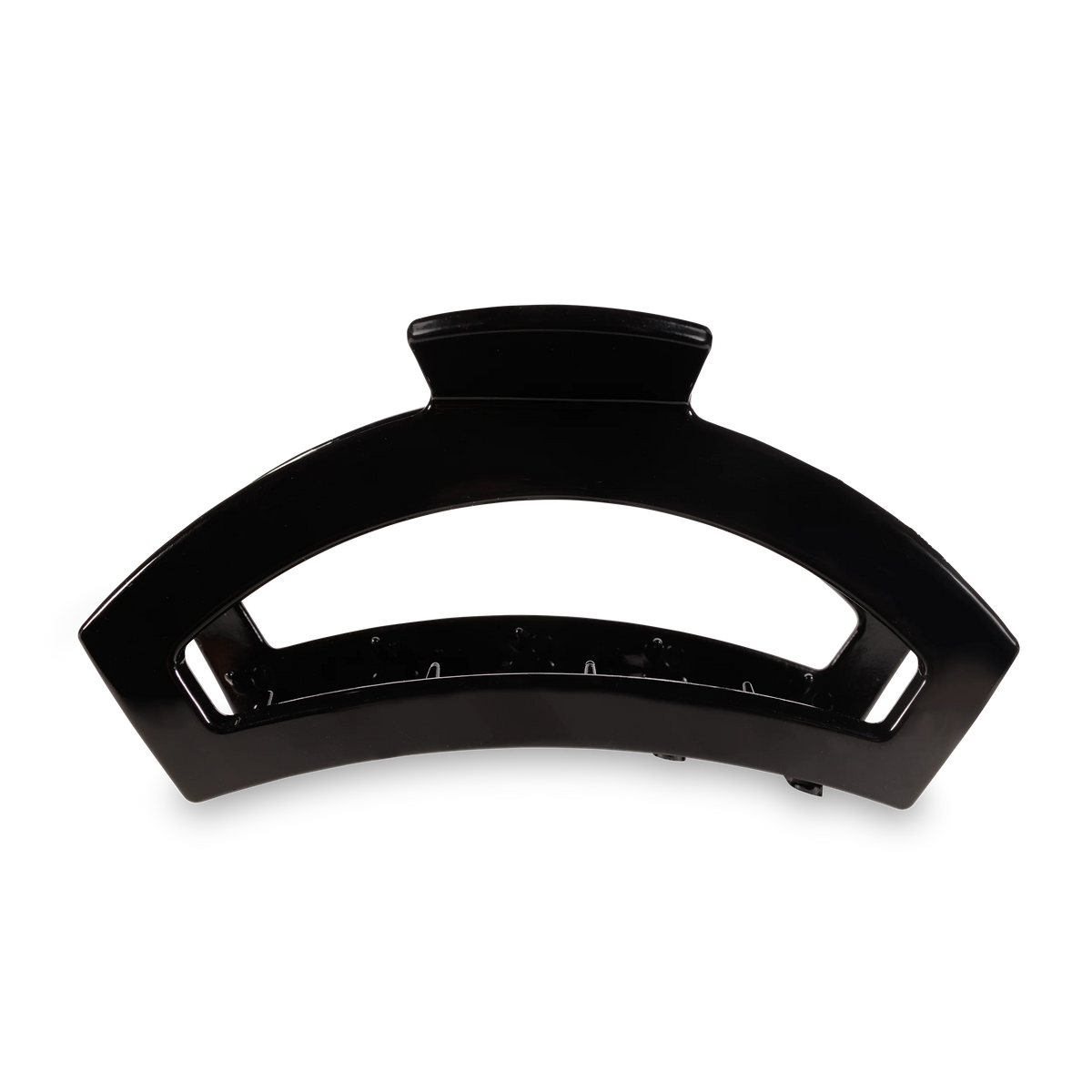 Open Jet Black Large Claw Hair Clip
