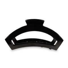 Open Jet Black Large Claw Hair Clip