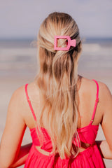 Paradise Small Flat Square Hair Clip