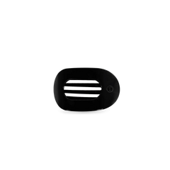 Jet Black Tiny Flat Round Clip