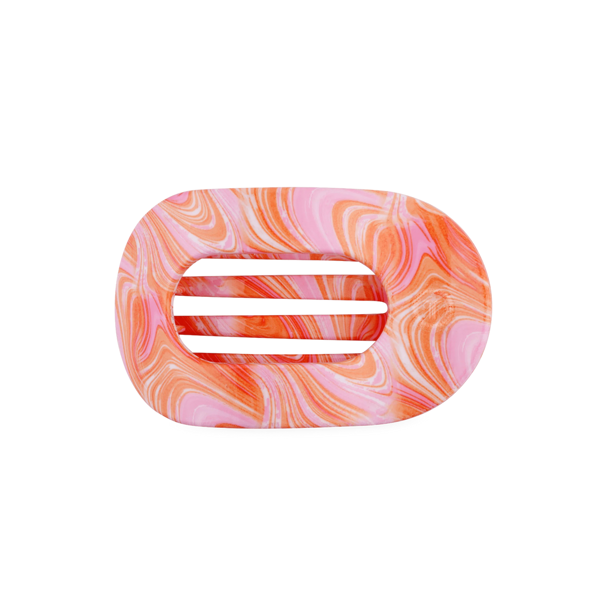 Just Keep Swimming Medium Flat Round Hair Clip