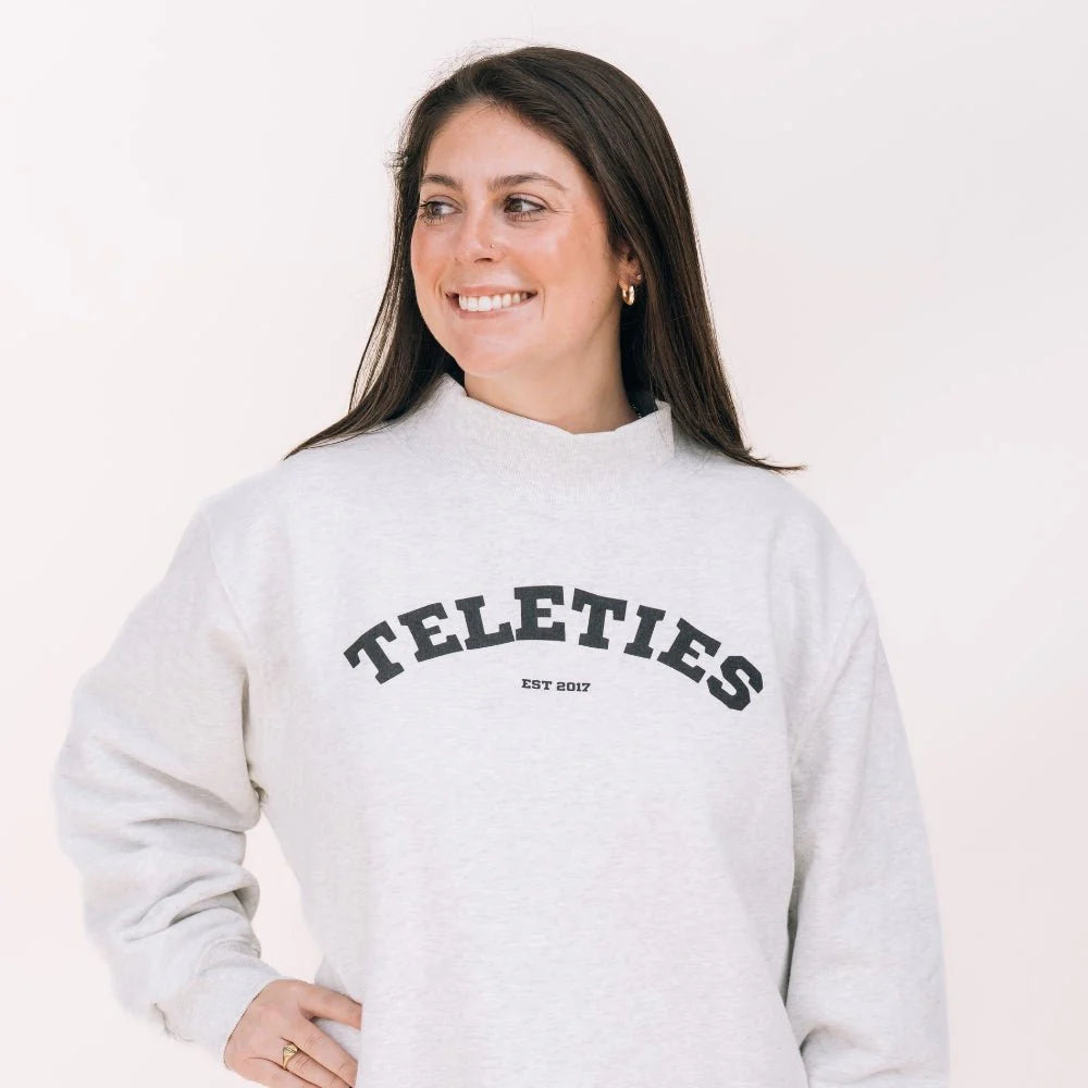 TELETIES Varsity Mockneck - Large