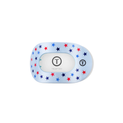 United We Sparkle Small Flat Round Hair Clip