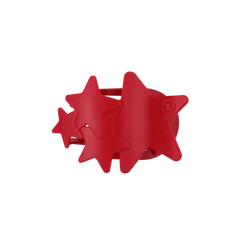 Red Shooting Star Medium Flat Hair Clip