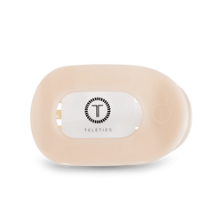 Almond Beige Small Flat Round Hair Clip