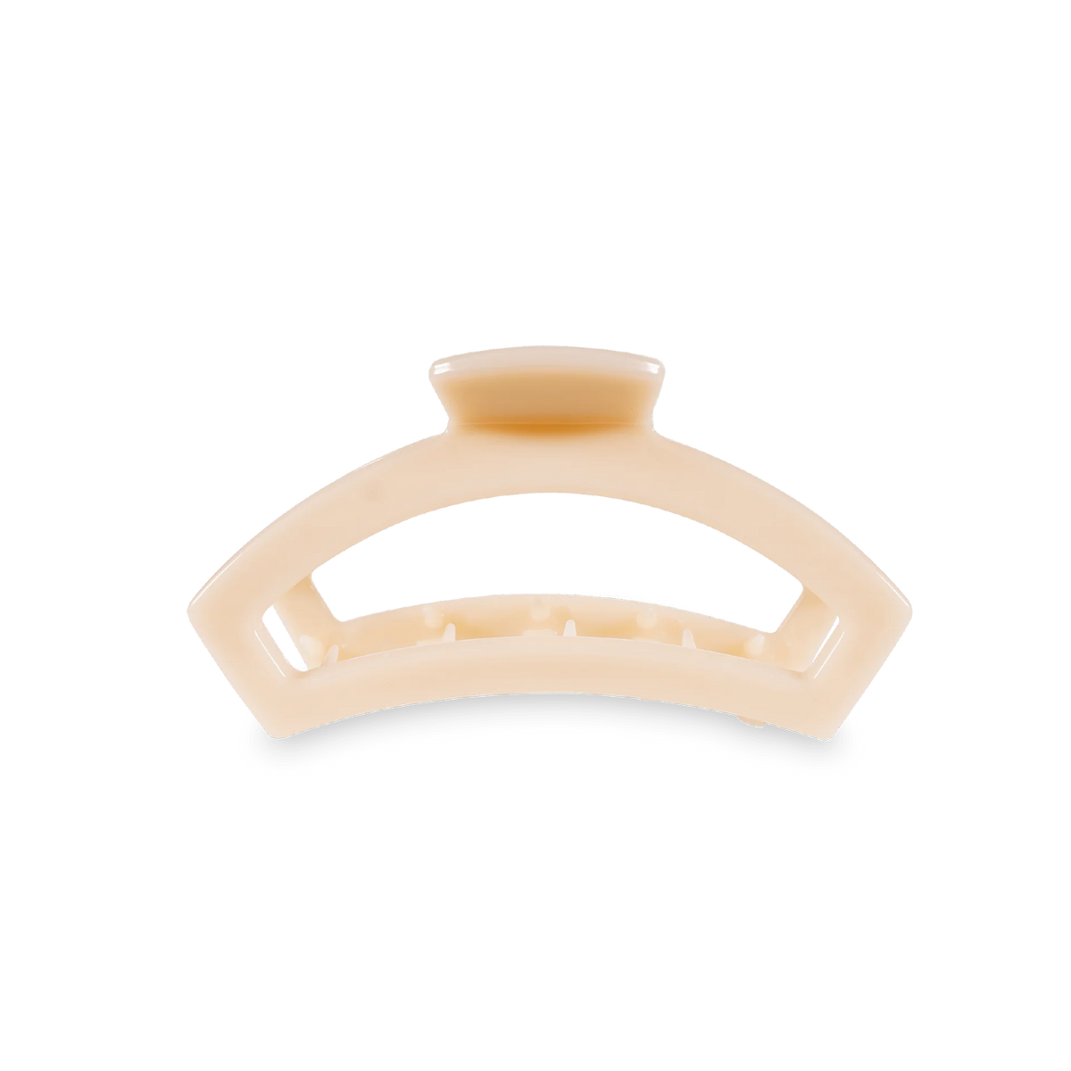 Open Almond Beige Small Claw Hair Clip
