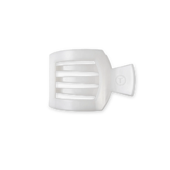 Coconut White Small Flat Square Hair Clip