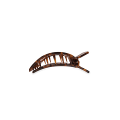 Tortoise Small Flat Square Hair Clip