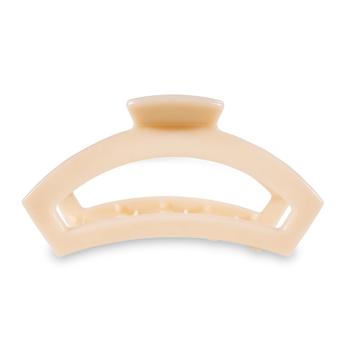 Open Almond Beige Large Claw Hair Clip