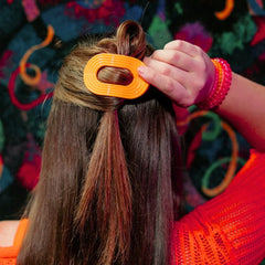 Day Rave Small Flat Round Hair Clip