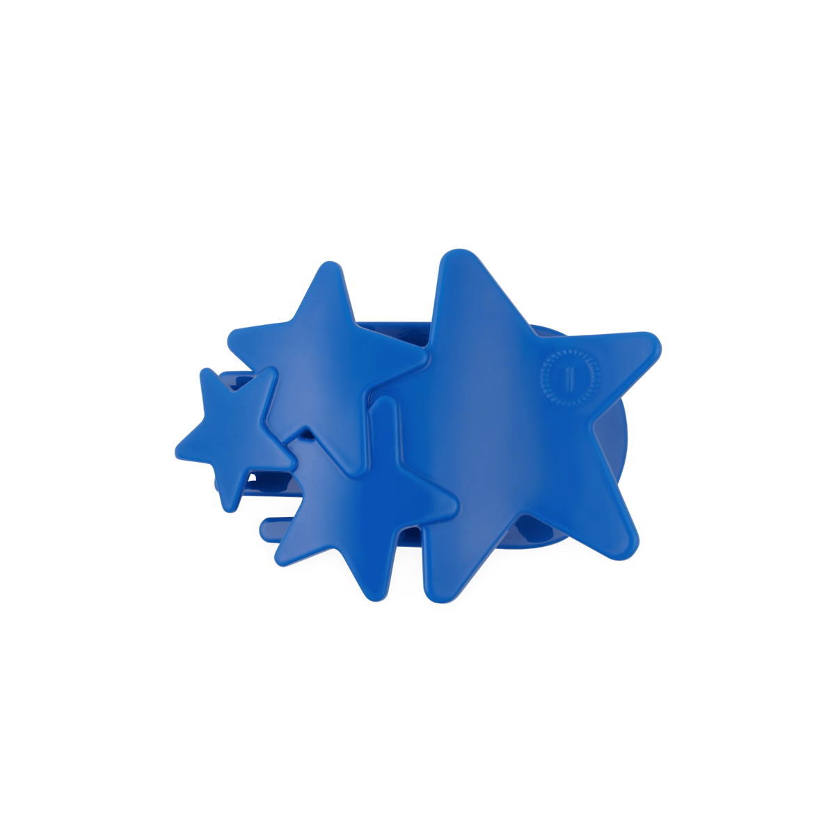 Blue Shooting Star Medium Flat Hair Clip