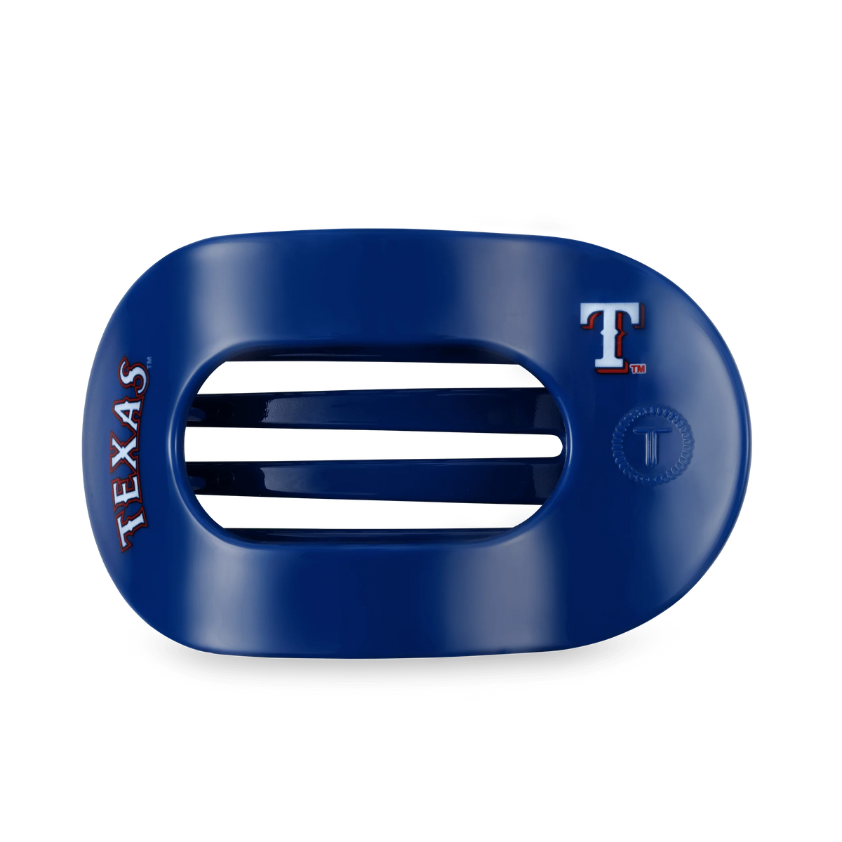 Texas Rangers Large Flat Round Hair Clip