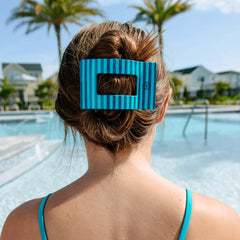 Splash Zone Large Flat Rectangle Hair Clip