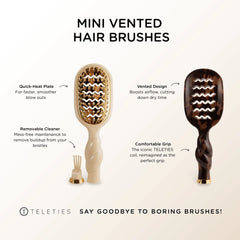 Vented Hair Brush Bundle - Tan