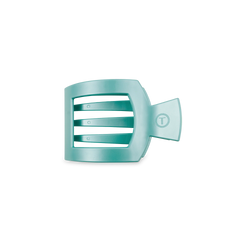 Totally Turquoise Small Flat Square Hair Clip
