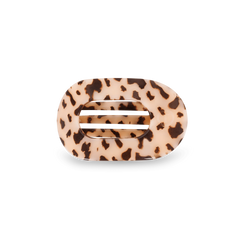 Blonde Tortoise Small Flat Round Hair Clip