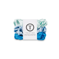 Blue My Mind Small Silk Scrunchies
