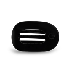 Jet Black Small Flat Round Hair Clip