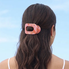 Just Keep Swimming Small Flat Round Hair Clip