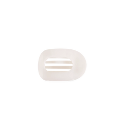Coconut White Tiny Flat Round Clip