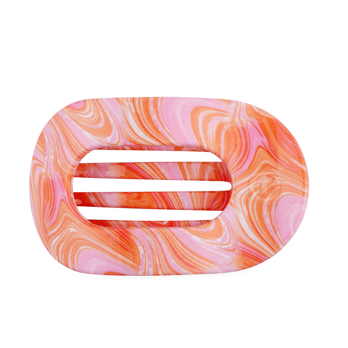 Just Keep Swimming Large Flat Round Hair Clip