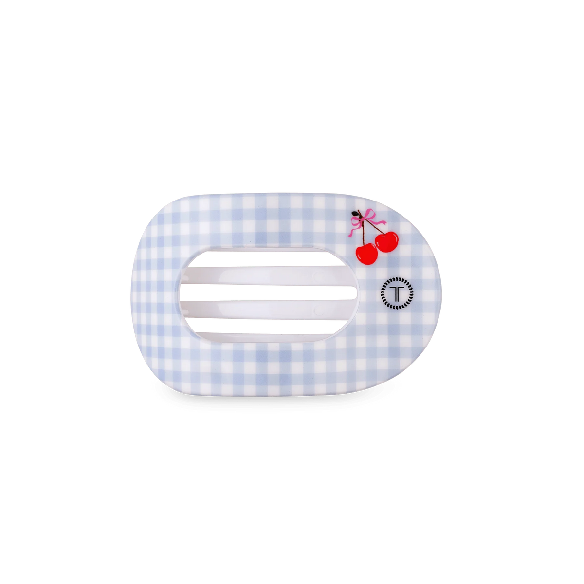 Basket of Cherries Small Flat Round Hair Clip