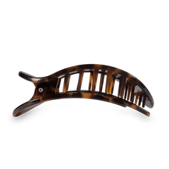 Tortoise Large Flat Round Hair Clip