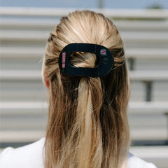 Go Cocks! Medium Flat Round Hair Clip